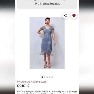 Great Gatsby Vintage Dress 1920 Flapper Fringe